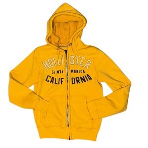 Hollister Yellow Hoodie Jacket